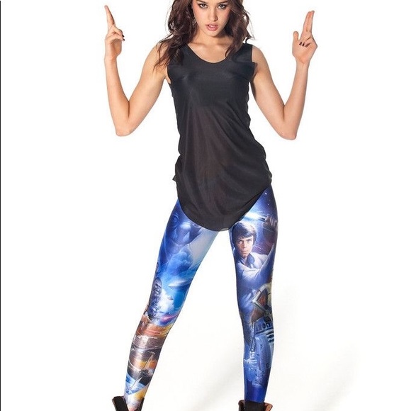 Black Milk Star Wars Montage leggings medium - Picture 2 of 6